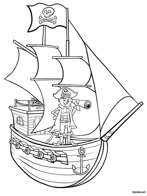coloriage de pirate cool photos coloriage le bateau pirate tipirate