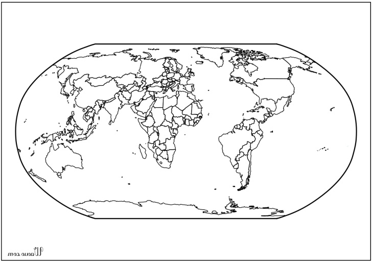 carte du monde atlas vierge