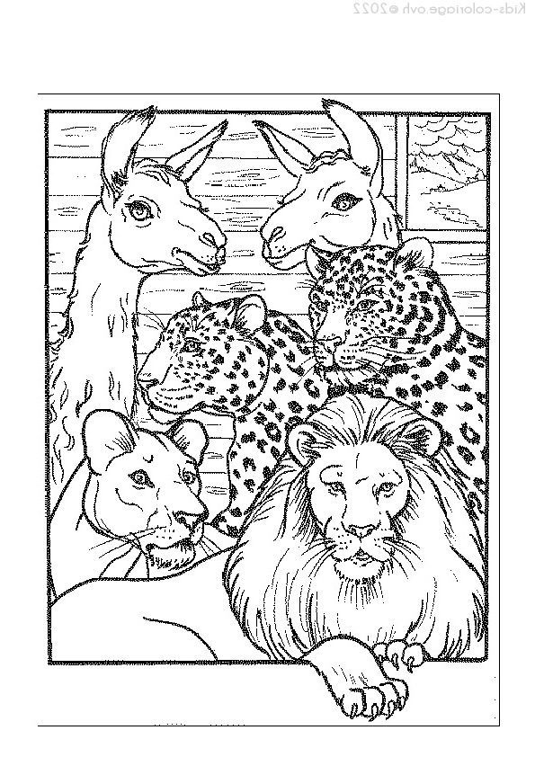 coloriage animaux zoo 25