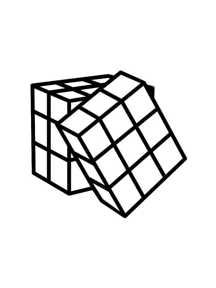 coloriage rubik s cube