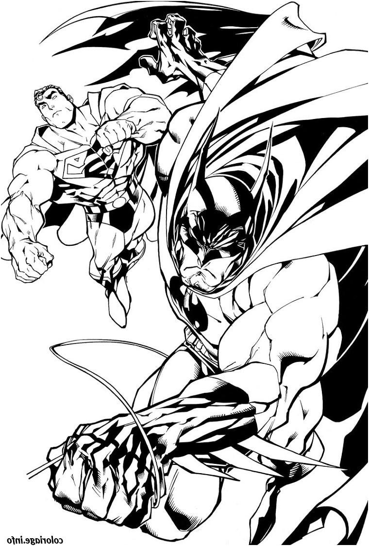 batman et superman coloriage 6911