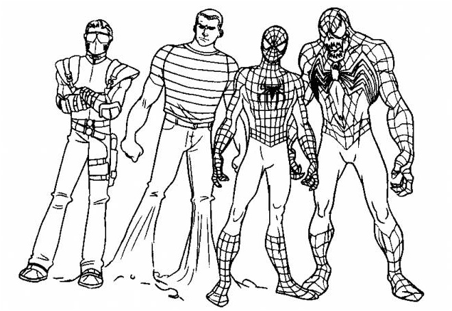 spiderman et ses amis