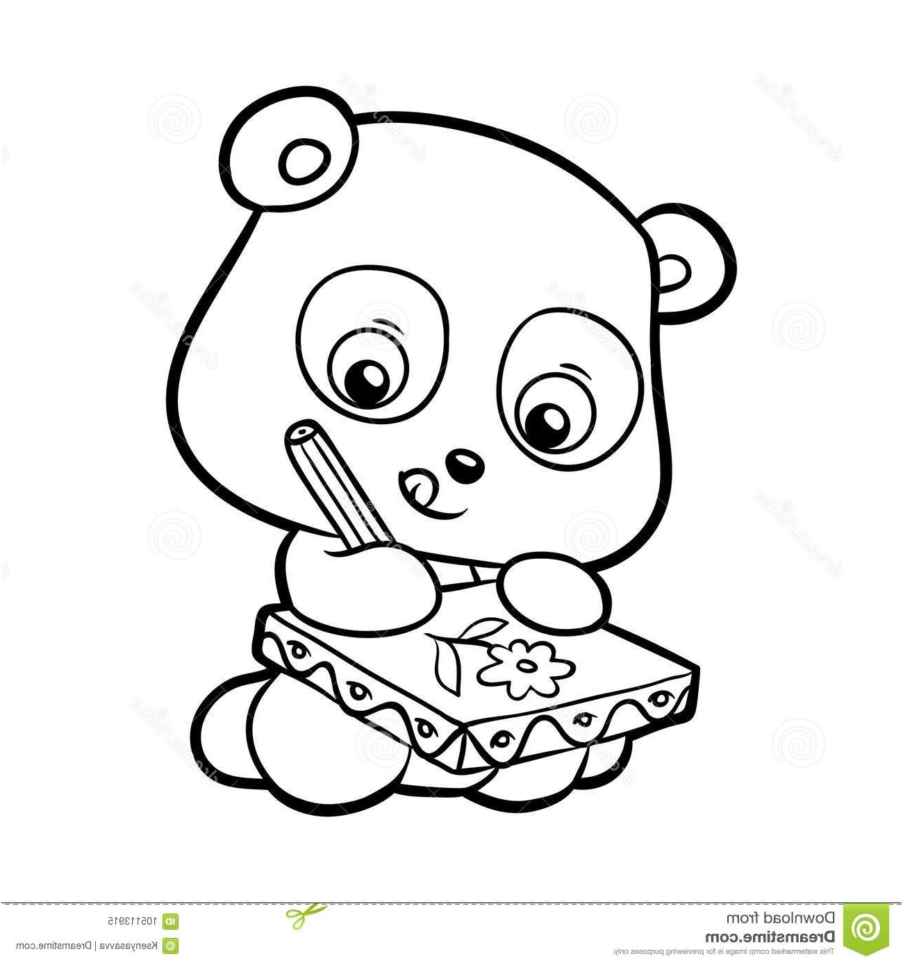 livre de coloriage panda image