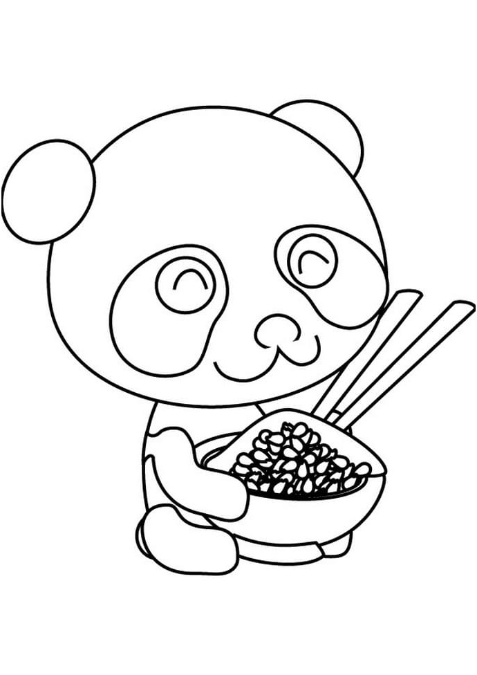 coloriage panda