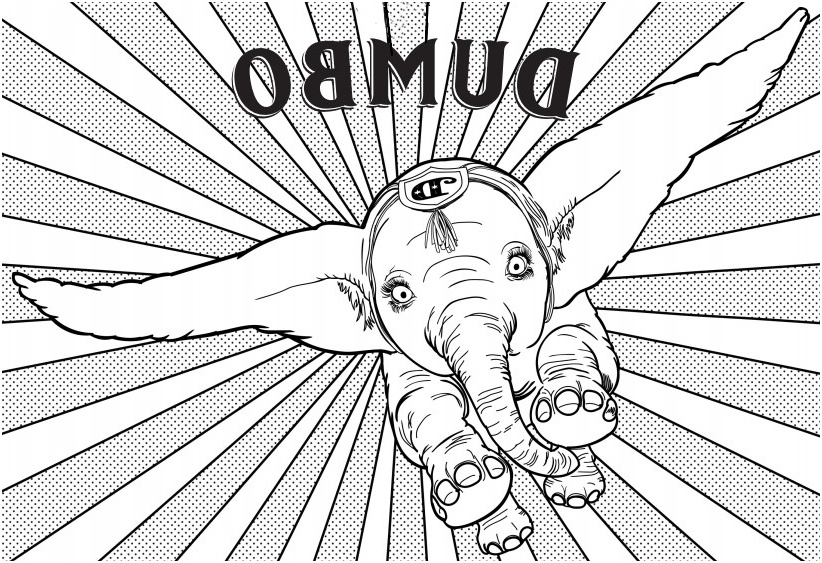 dumbo coloring pages idea