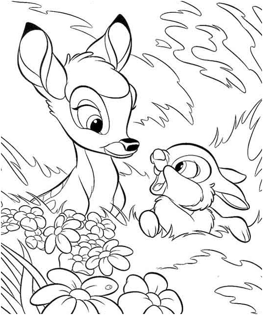 Bambi Coloriage Facile Unique Coloriage Bambi 14 S D Animation – Coloriages à Imprimer