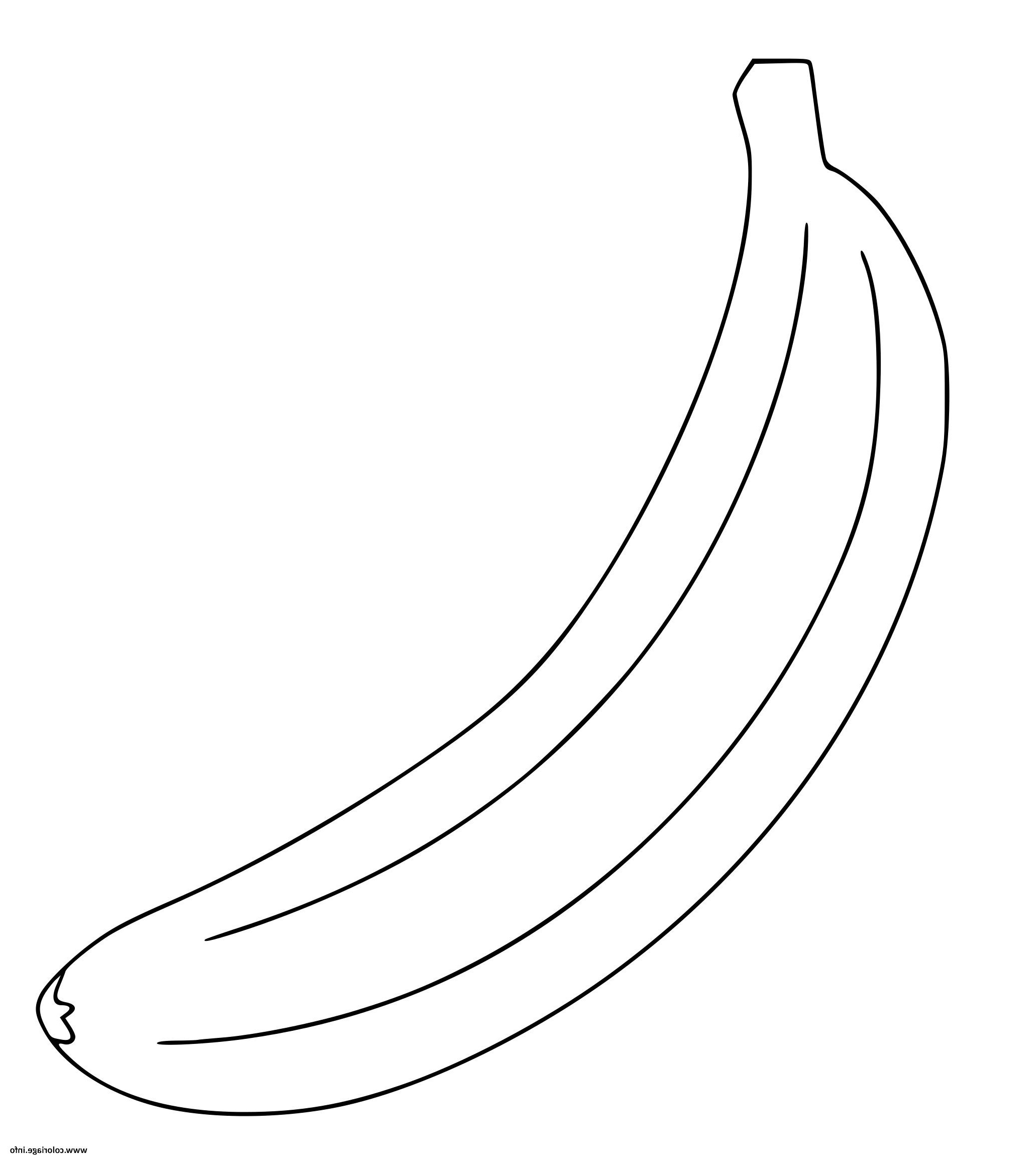 banane coloriage dessin