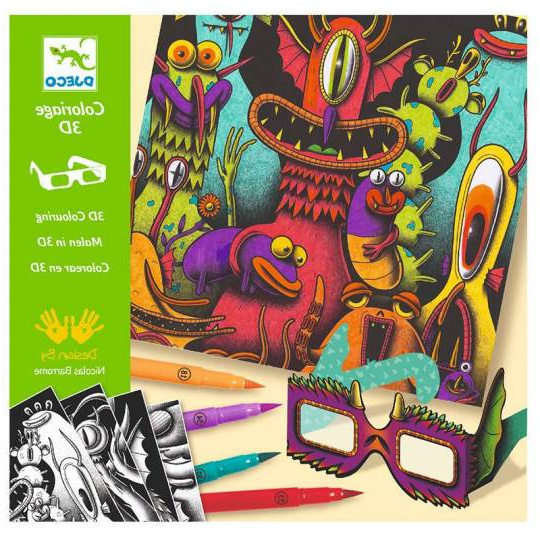5964 Coloriage effet 3D Funny Freaks djeco