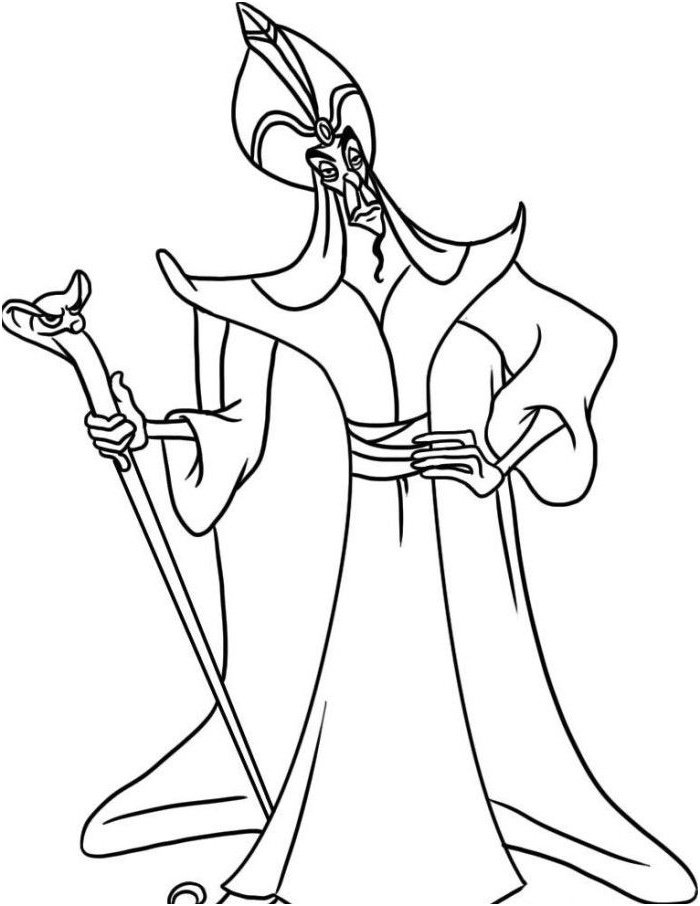 aladdin cartoon coloring pages
