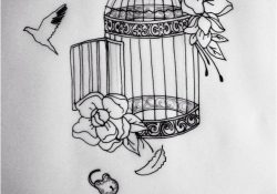 Coloriage Avec Prénom à Imprimer Frais Bird Cage Cage Tattoos Freedom Tattoos Flying Bird Tattoo