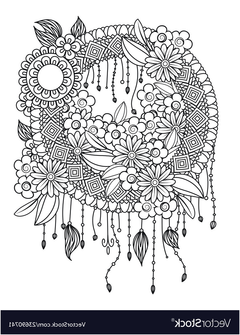 floral mandala pattern vector