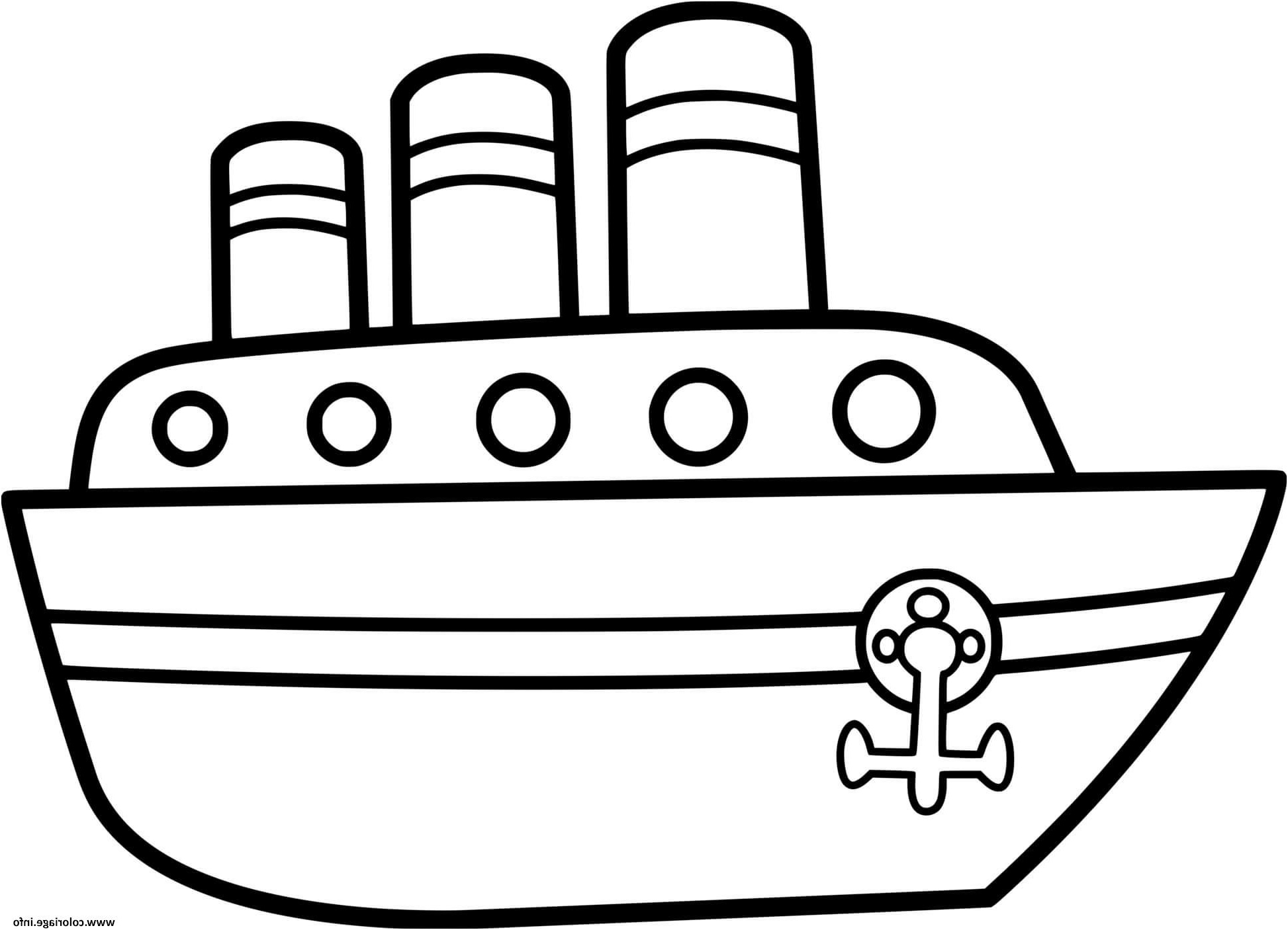 bateau marin facile maternelle coloriage