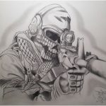 Coloriage Call Of Duty Ghost Meilleur De Call Of Duty Drawing
