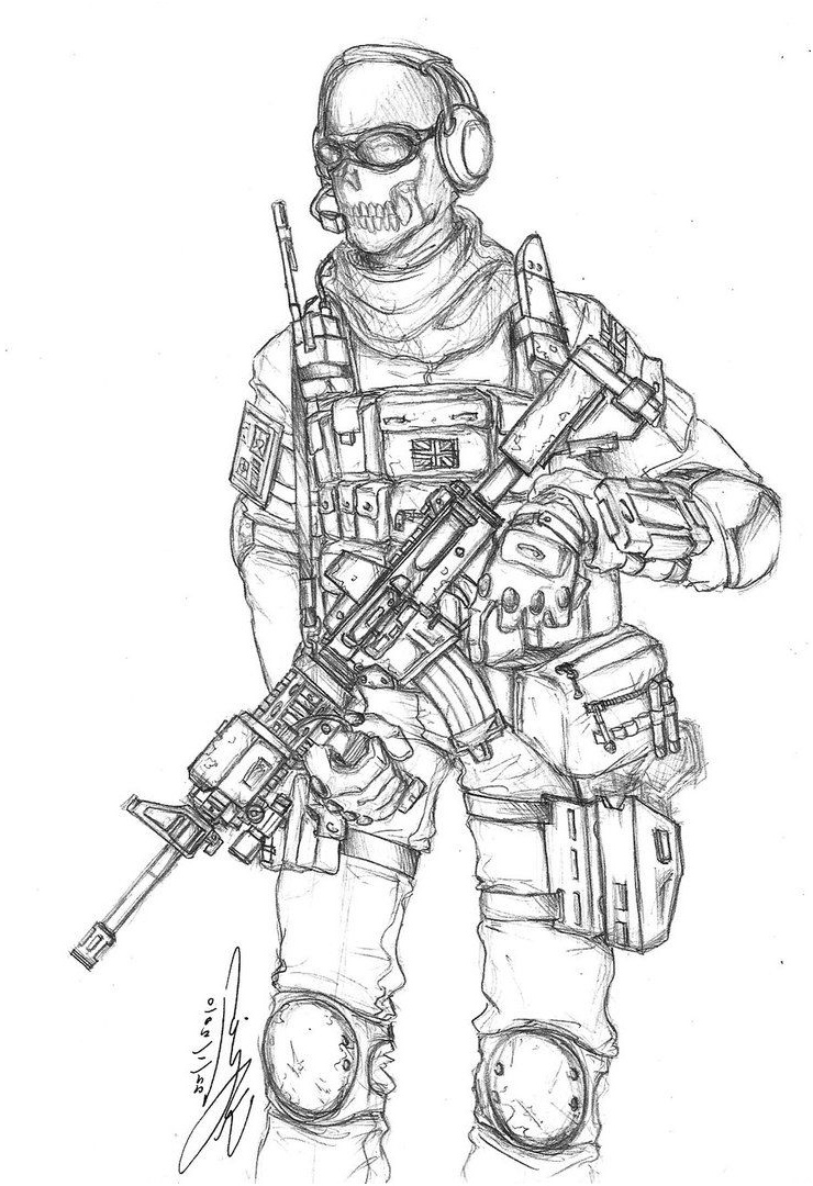 new free call of duty coloring pages