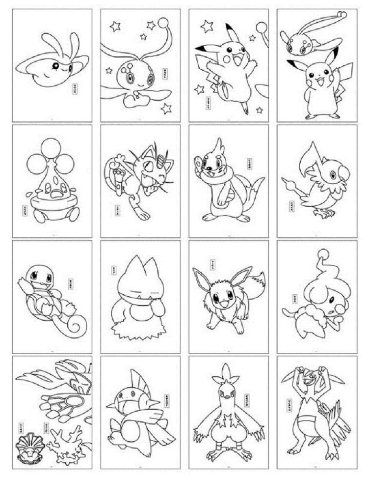 pokemon card coloring pages