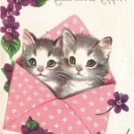 Coloriage Chat Anniversaire à Imprimer Gratuit Meilleur De Vintage Birthday Cards Google Zoeken Vintage Greeting Cards Kitten Birthday