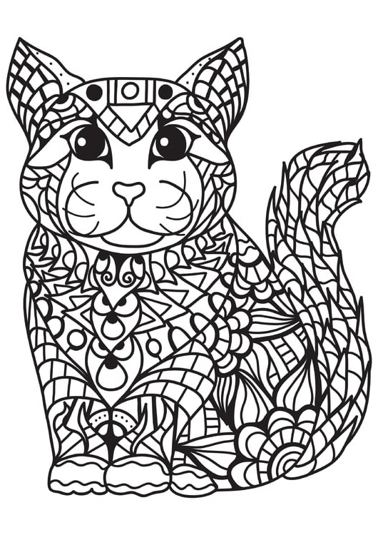 coloriage chat i