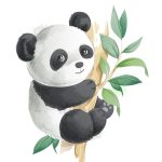 Coloriage De Panda Trop Mignon à Imprimer Élégant Cute Cartoon Panda On A Tree Illustration Vector Art at Vecteezy