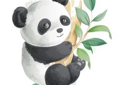 Coloriage De Panda Trop Mignon à Imprimer Élégant Cute Cartoon Panda On A Tree Illustration Vector Art at Vecteezy