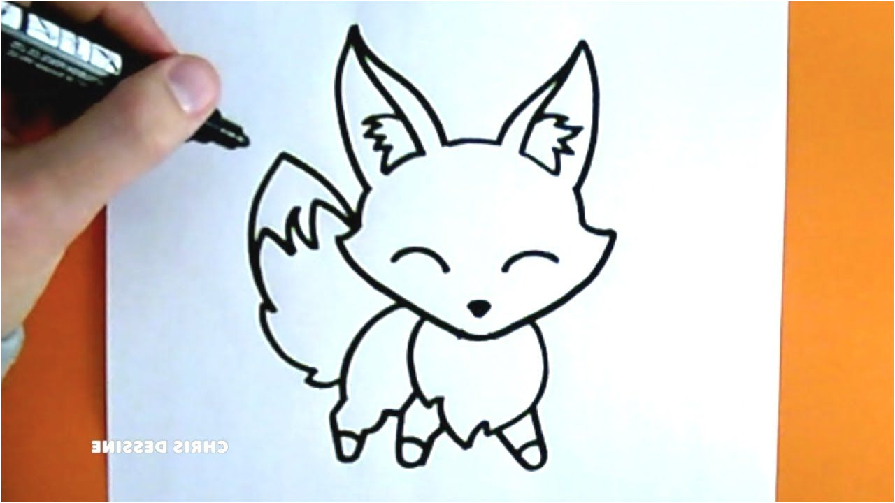 dessin facile ment dessiner un renard kawaii chris concernant dessin facile a realiser