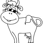 Coloriage De Vache Facile Génial Dessin Simple Vache