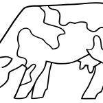 Coloriage De Vache Facile Nouveau Dessin Simple Vache