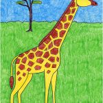Coloriage De Vache Gratuit à Imprimer Génial How To Draw A Giraffe Easy Art Projects For Kids