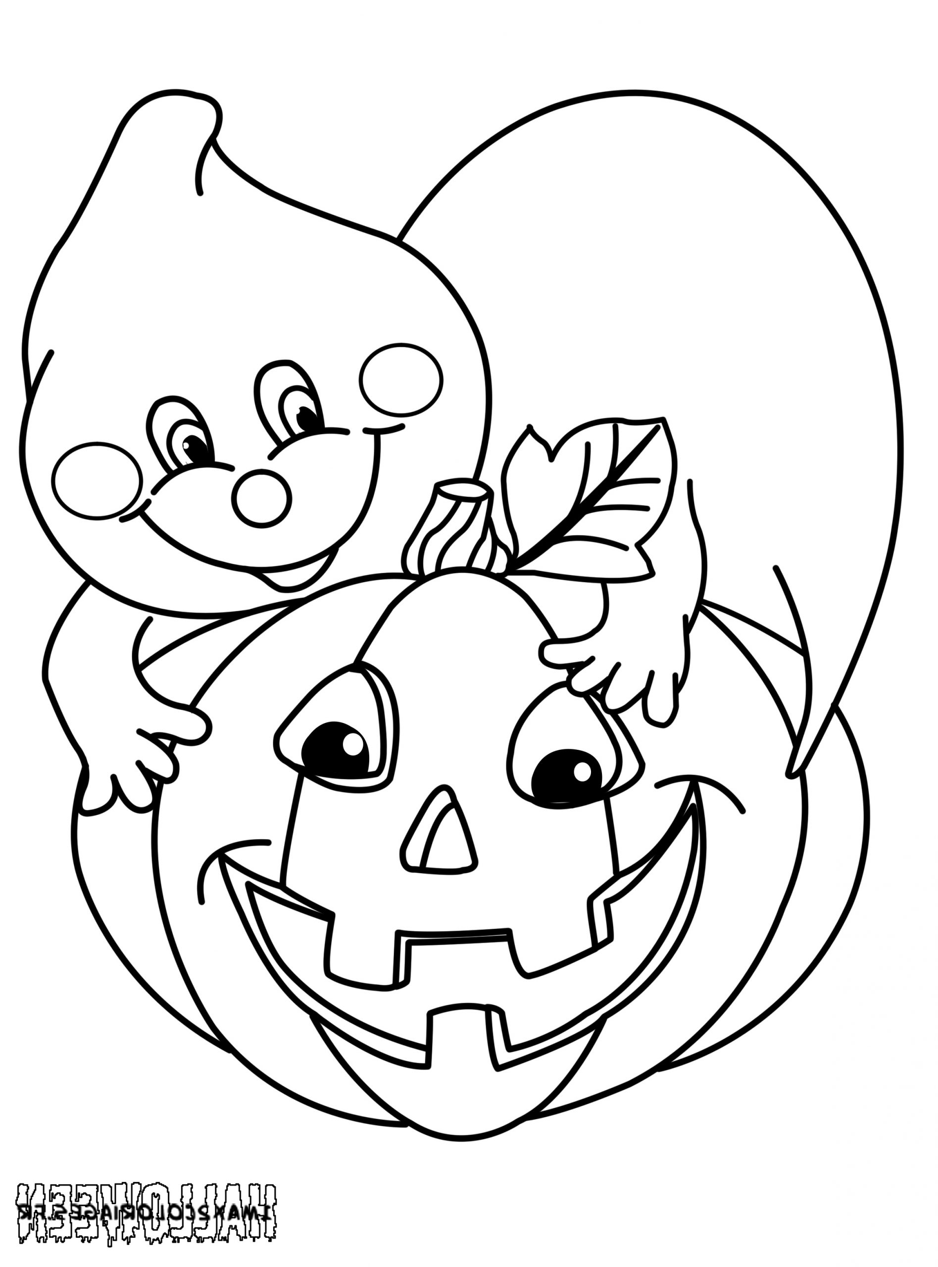 Coloriage Fantome Halloween Imprimer Nouveau Coloriages Une Citrouille D Halloween A Imprimer