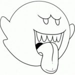 Coloriage Fantome Mario Nouveau Boo Ghost Mario Drawing Sketch Coloring Page