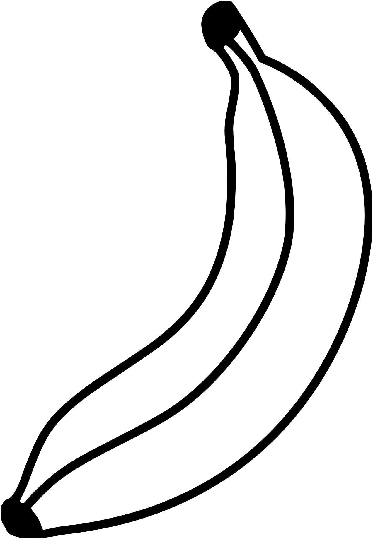 dessin de banane single cartoon
