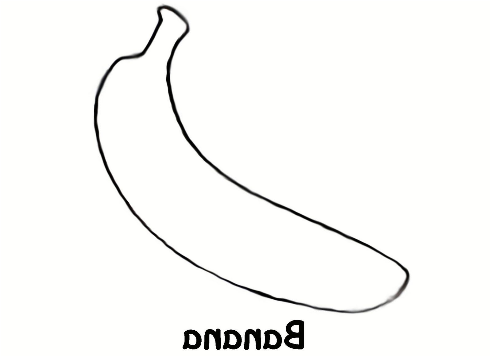 banana coloring pages print