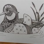 Canard Coloriage Mandala Luxe Zentangle Duck