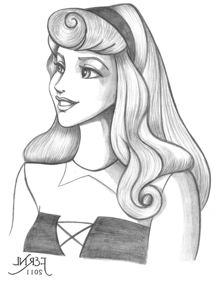 disney princess sketches