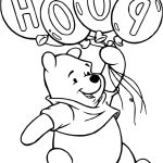 Coloriage A Imprimer Winnie L'ourson Bébé Frais Coloriage Anniversaire De Winnie Lourson Avec Des Ballons Pooh à