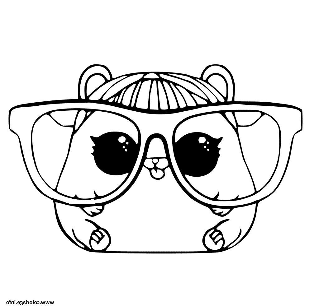 pet page cherry hamster coloriage dessin