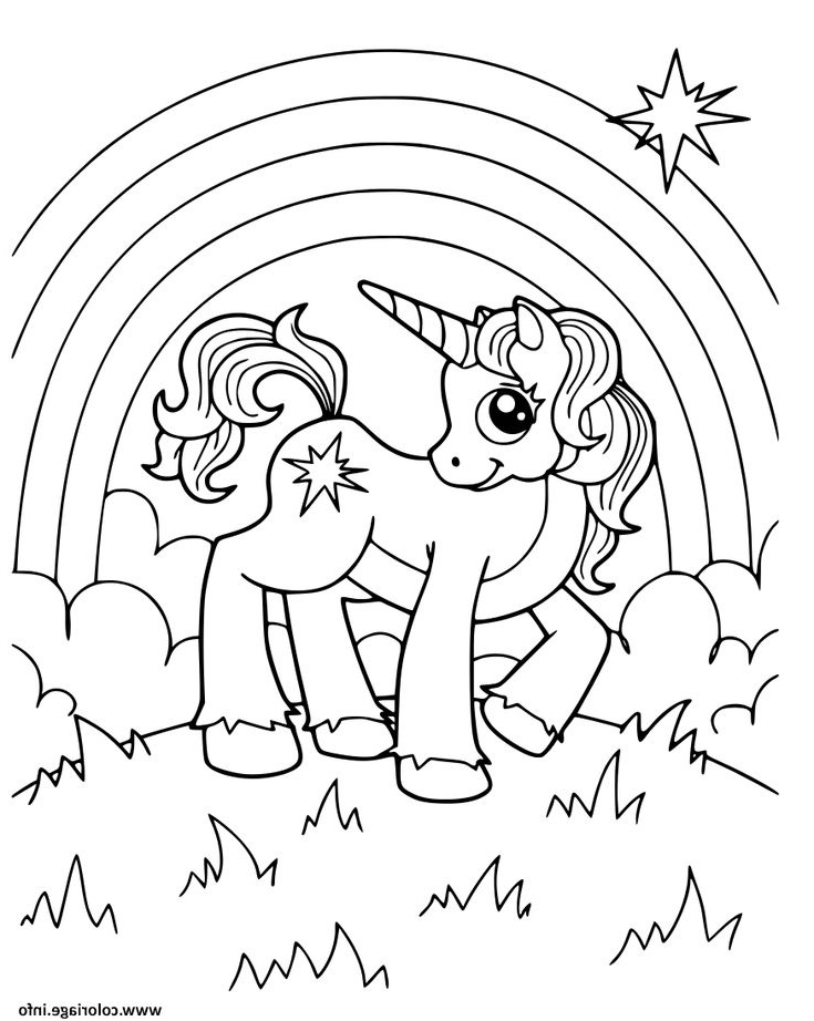 Coloriage Arc En Ciel Papillon Licorne Chaton Frais Coloriage Licorne Arc En Ciel Dans Le Jardin Magique Dessin à Imprimer