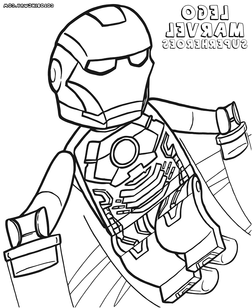 avengers lego coloring page