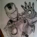 Coloriage Avengers à Imprimer Élégant Iron Man Drawing In A3 Size Paper Dessins Marvel Dessin Iron Man Dessins Disne
