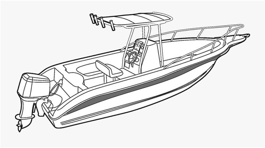 JJbhhi drawn oat motor fishing boat coloring pages