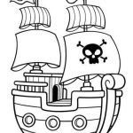 Coloriage Bateau Pirate Frais Illustration Vectorielle De Livre De Coloriage De Bateau De Pirate En