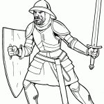 Coloriage Chevalier Noir Génial Download Or Print Out The Coloring Page Knight In Light Armor