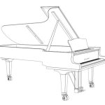 Coloriage Clavier Piano Luxe [ Impressions √] Image De Piano A Imprimer Image De Clavier