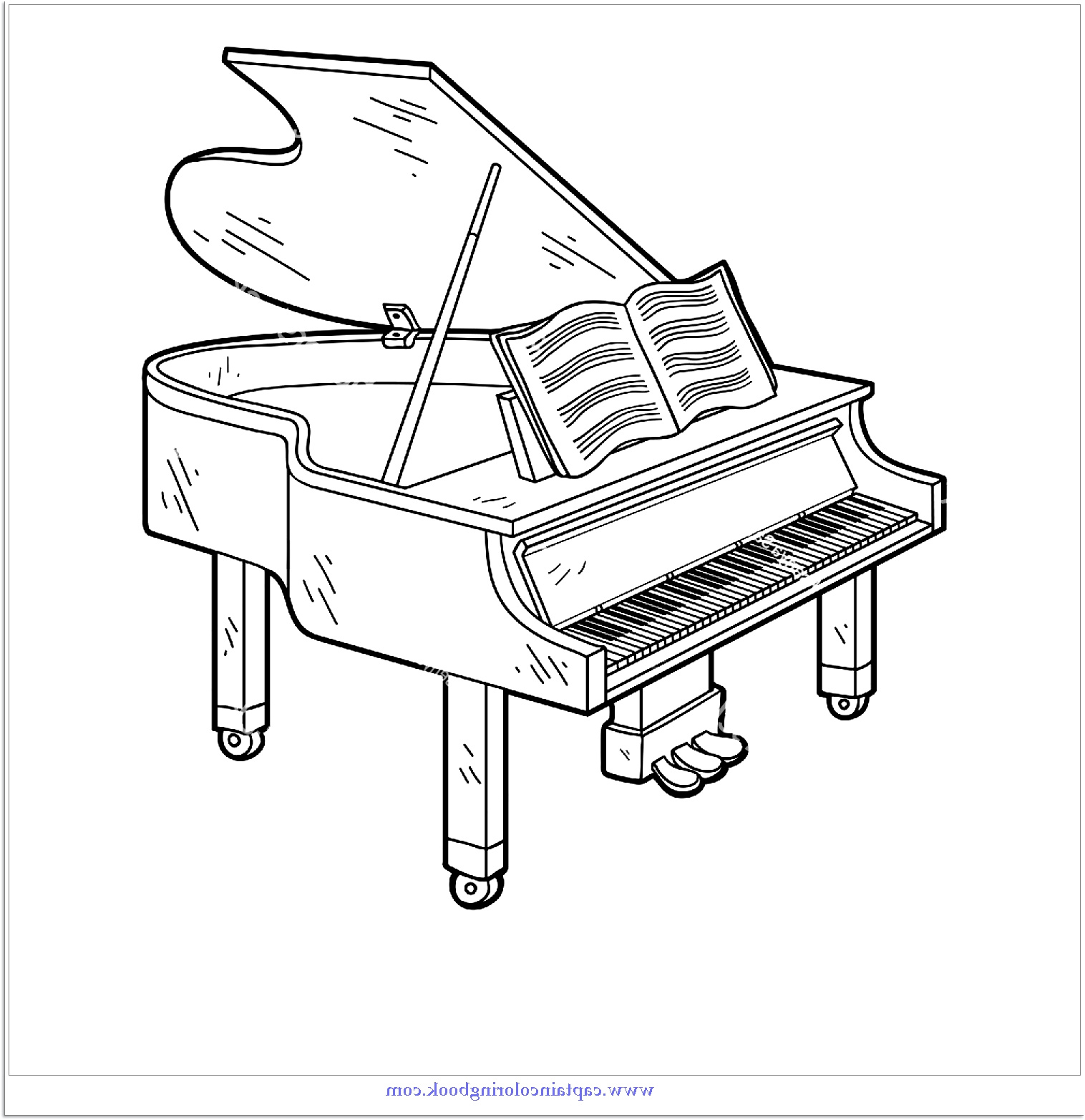 piano sketch templates