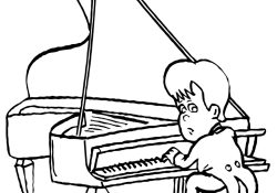 Coloriage Clavier Piano Nice Piano Coloring Pages Coloring Home