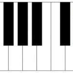 Coloriage Clavier Piano Unique Printable Piano Keyboard Template Piano Keys Layout