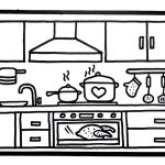 Coloriage Cuisine En Ligne Nice How To Draw Kitchen For Kids