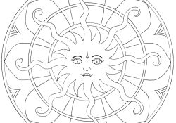 Coloriage De Mandala Adulte A Imprimer Élégant Coloriage Mandala soleil à Imprimer
