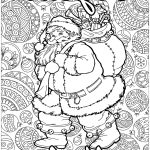 Coloriage De Papa Noel A Imprimer Frais Coloriage Adulte Pere Noel Joyeux Noel Dessin