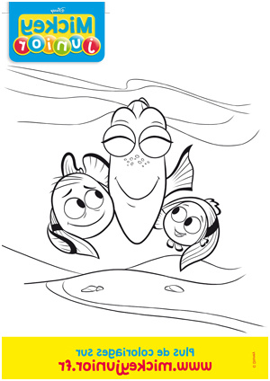 Coloriage Dory Et Nemo Nice Coloriage Dory Marin Et Nemo Mickey Junior