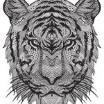 Coloriage Dur Meilleur De Unique Coloriage Animaux Difficile Tigre